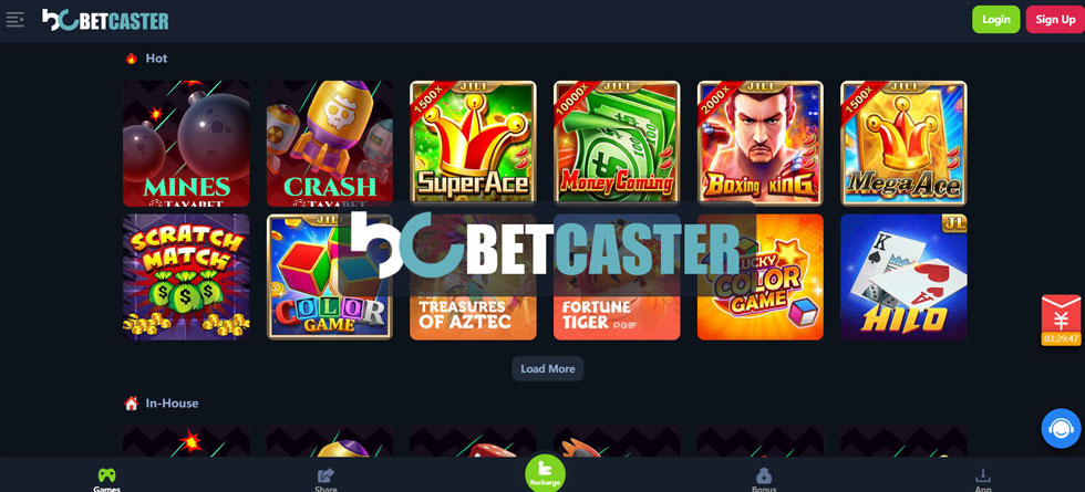 Background of Betcaster Casino