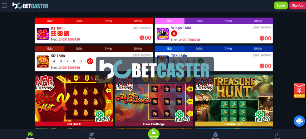 What are Betcaster Sports Betting Games